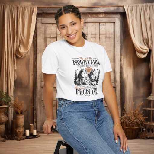 Mountains May Shake, But His Love Remains – Comfort Fit Tee - Image 14