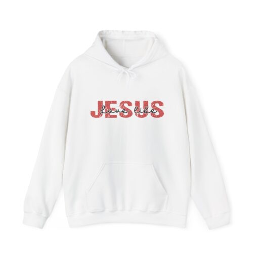 "Love Like Jesus" Unisex Heavy Blend™ Hooded Sweatshirt - Image 15