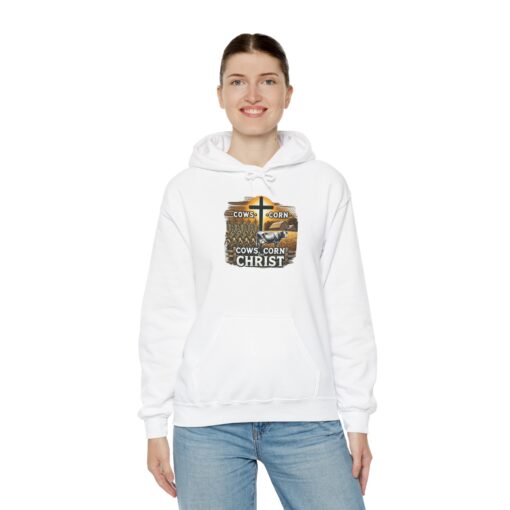 Farm, Faith, and Comfort – 'Cows, Corn, and Christ' Unisex Hoodie - Image 21