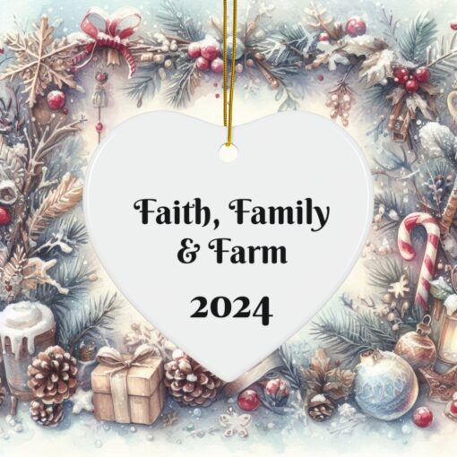PERSONALIZE ME! Celebrate with Faith, Family Farm Ornaments! - Image 29