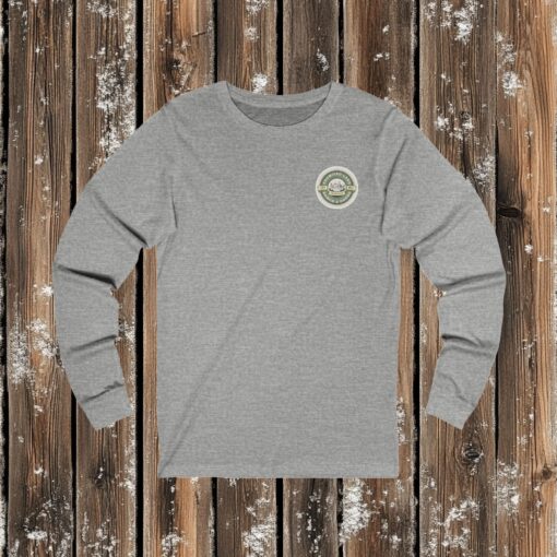 Experience Comfort and Purpose in Our "Promised Land Ranch and Goods" Long Sleeve Tee! - Image 5