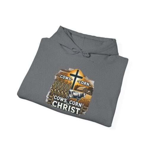 Farm, Faith, and Comfort – 'Cows, Corn, and Christ' Unisex Hoodie - Image 31