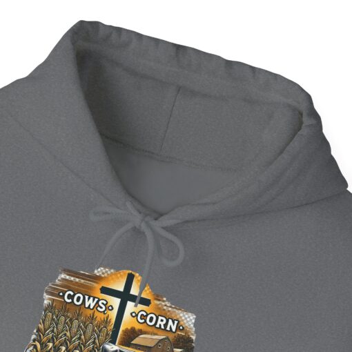 Farm, Faith, and Comfort – 'Cows, Corn, and Christ' Unisex Hoodie - Image 32