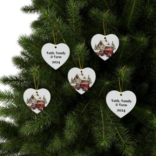 PERSONALIZE ME! Celebrate with Faith, Family Farm Ornaments! - Image 37