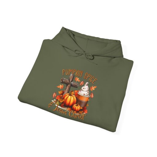 Pumpkin Spice & Jesus Christ: The Perfect Fall Hoodie Inspirational Christian gifts, Christian fall accessories, PLR and Goods - Image 5