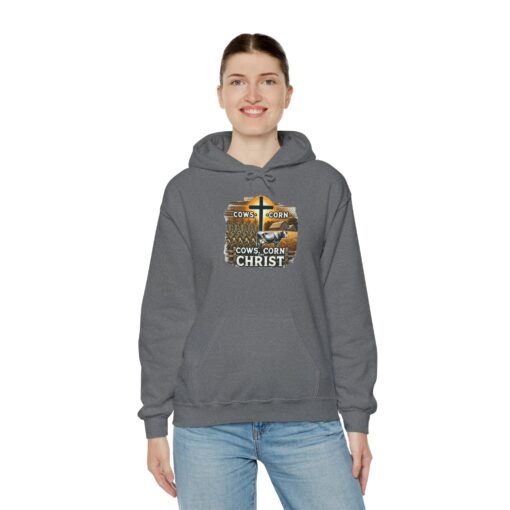 Farm, Faith, and Comfort – 'Cows, Corn, and Christ' Unisex Hoodie - Image 34