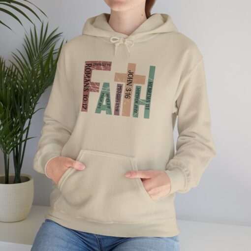 Cozy Up in Faith Unisex Heavy Blend Hoodie for Casual Comfortable Wear