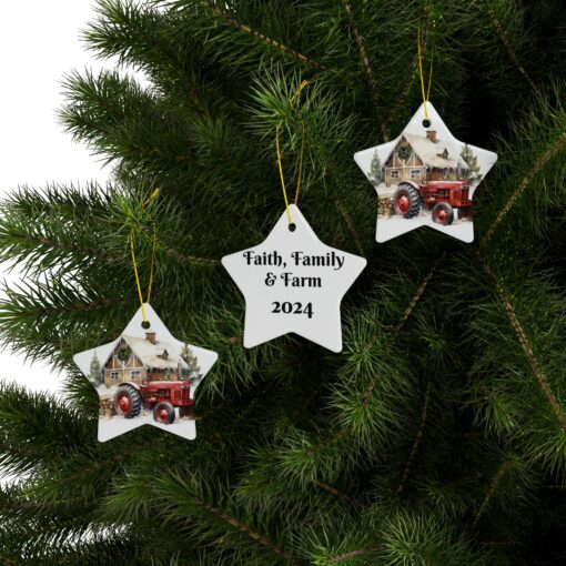 PERSONALIZE ME! Celebrate with Faith, Family Farm Ornaments! - Image 51