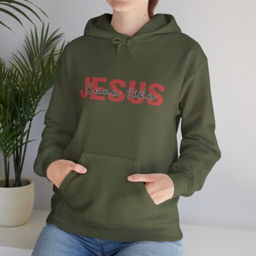 "Love Like Jesus" Unisex Heavy Blend™ Hooded Sweatshirt - Image 40