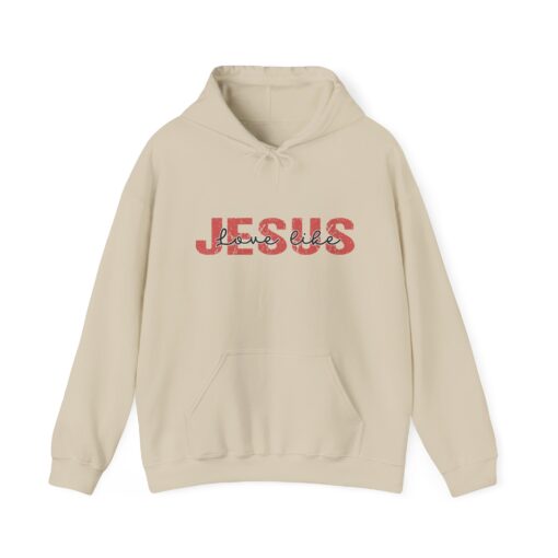 "Love Like Jesus" Unisex Heavy Blend™ Hooded Sweatshirt - Image 2