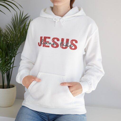 "Love Like Jesus" Unisex Heavy Blend™ Hooded Sweatshirt - Image 14