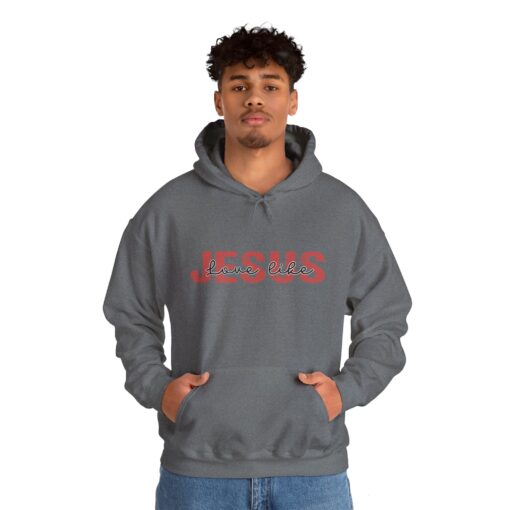 "Love Like Jesus" Unisex Heavy Blend™ Hooded Sweatshirt - Image 60