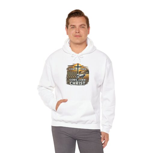 Farm, Faith, and Comfort – 'Cows, Corn, and Christ' Unisex Hoodie - Image 22