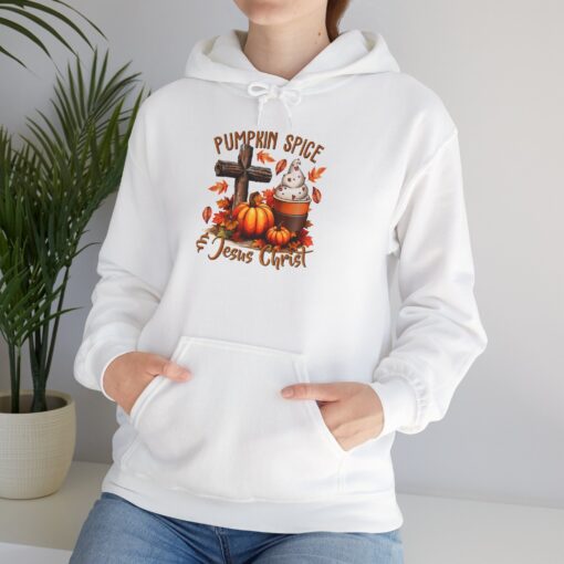 Pumpkin Spice & Jesus Christ: The Perfect Fall Hoodie Inspirational Christian gifts, Christian fall accessories, PLR and Goods - Image 14