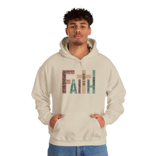 Cozy Up in Faith Unisex Heavy Blend Hoodie for Casual Comfortable Wear - Image 2