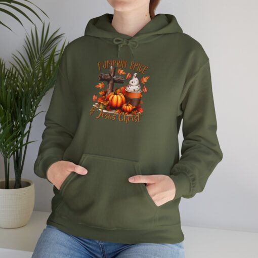 Pumpkin Spice & Jesus Christ: The Perfect Fall Hoodie Inspirational Christian gifts, Christian fall accessories, PLR and Goods