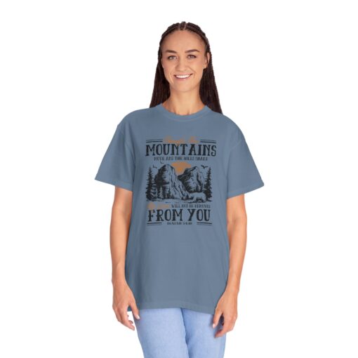 Mountains May Shake, But His Love Remains – Comfort Fit Tee - Image 32