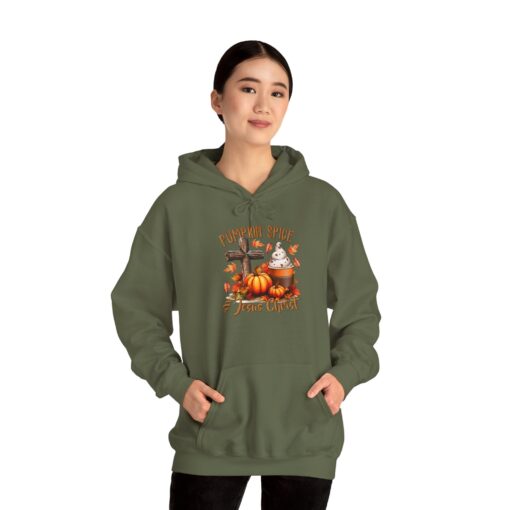 Pumpkin Spice & Jesus Christ: The Perfect Fall Hoodie Inspirational Christian gifts, Christian fall accessories, PLR and Goods - Image 7