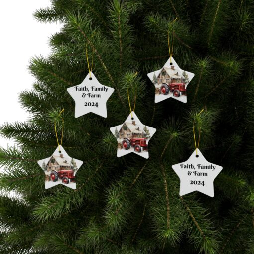 PERSONALIZE ME! Celebrate with Faith, Family Farm Ornaments! - Image 56