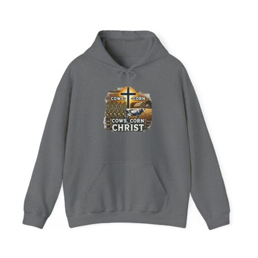 Farm, Faith, and Comfort – 'Cows, Corn, and Christ' Unisex Hoodie - Image 28