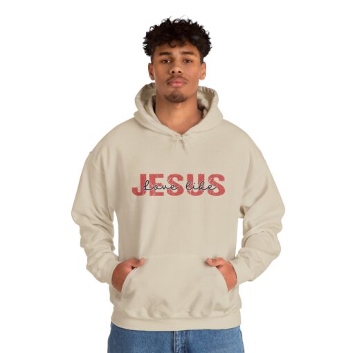 "Love Like Jesus" Unisex Heavy Blend™ Hooded Sweatshirt - Image 8