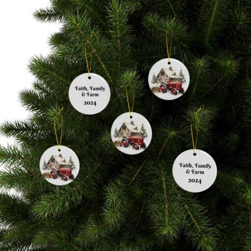 PERSONALIZE ME! Celebrate with Faith, Family Farm Ornaments! - Image 18