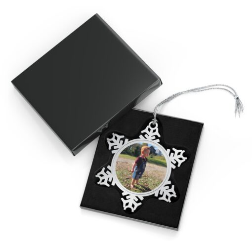 Sparkling Moments Await! Personalize Your Own Pewter Snowflake Ornament