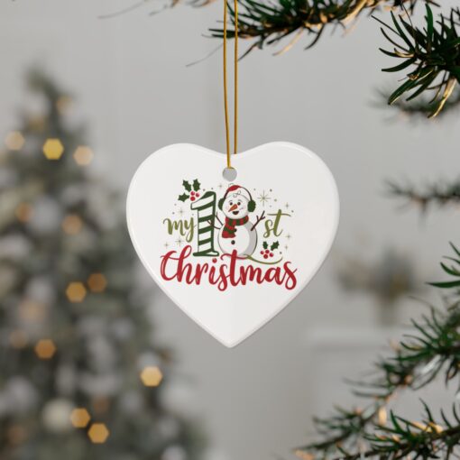 My 1st Christmas Ceramic Ornament – PERSONALIZE ME! - Image 27