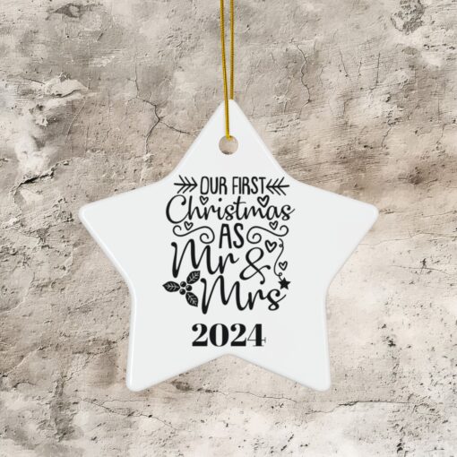 🎄 “Our First Christmas As Mr. and Mrs.” – A Personalized Holiday Treasure! - Image 7