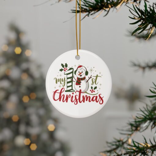 My 1st Christmas Ceramic Ornament – PERSONALIZE ME! - Image 10