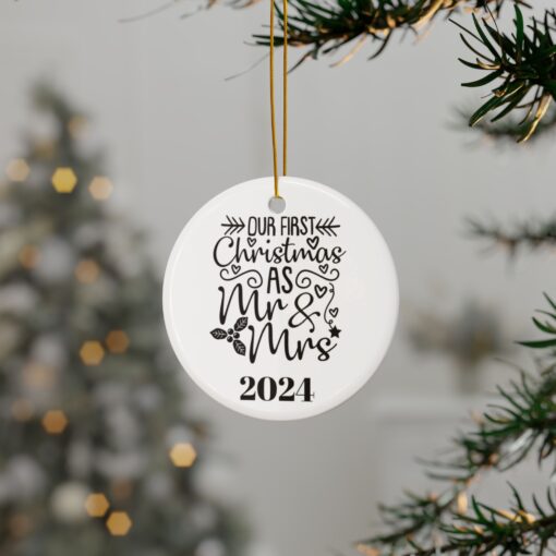 🎄 “Our First Christmas As Mr. and Mrs.” – A Personalized Holiday Treasure!