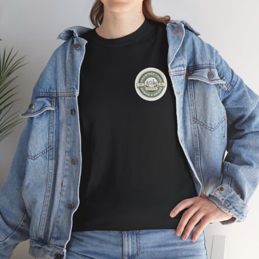 Farm Fresh Style: Black Heavy Cotton Tee from Promised Land Ranch