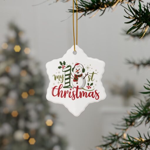 My 1st Christmas Ceramic Ornament – PERSONALIZE ME! - Image 35