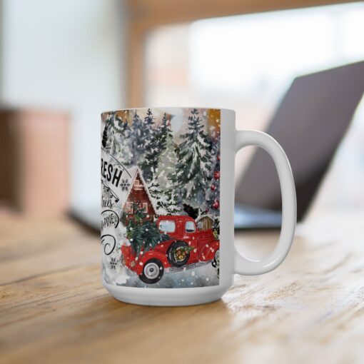 Farm Fresh Christmas Cheer Ceramic Mug – Spruce, Fir, Pine (11oz & 15 oz) - Image 8
