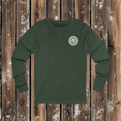 Personalize your “Promised Land Ranch and Goods” Unisex Jersey Long Sleeve Tee – Cozy, Rustic Comfort for Everyday Life - Image 2