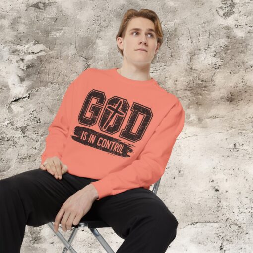 Faithful Comfort Redefined: ‘God Is in Control’ Sweatshirt - Image 4