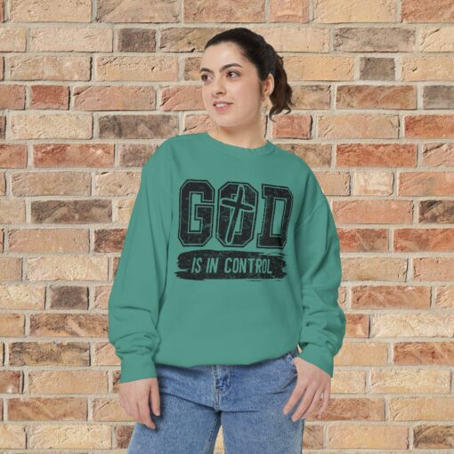 Faithful Comfort Redefined: ‘God Is in Control’ Sweatshirt - Image 6