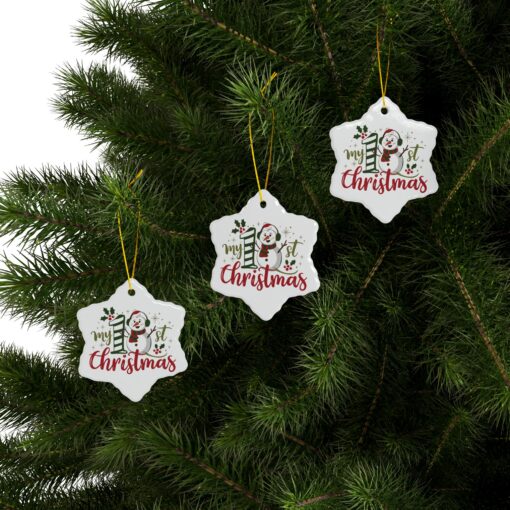 My 1st Christmas Ceramic Ornament – PERSONALIZE ME! - Image 36