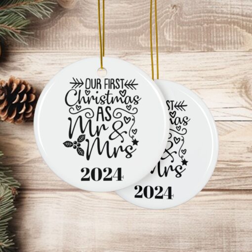 🎄 “Our First Christmas As Mr. and Mrs.” – A Personalized Holiday Treasure! - Image 3