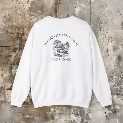 Promised Land Ranch and Goods Cozy Unisex Crewneck Sweatshirt – Your Country Comfort, Your Way - Image 3