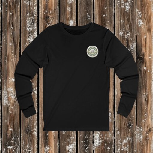 Personalize your “Promised Land Ranch and Goods” Unisex Jersey Long Sleeve Tee – Cozy, Rustic Comfort for Everyday Life