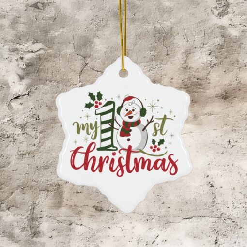 My 1st Christmas Ceramic Ornament – PERSONALIZE ME! - Image 33