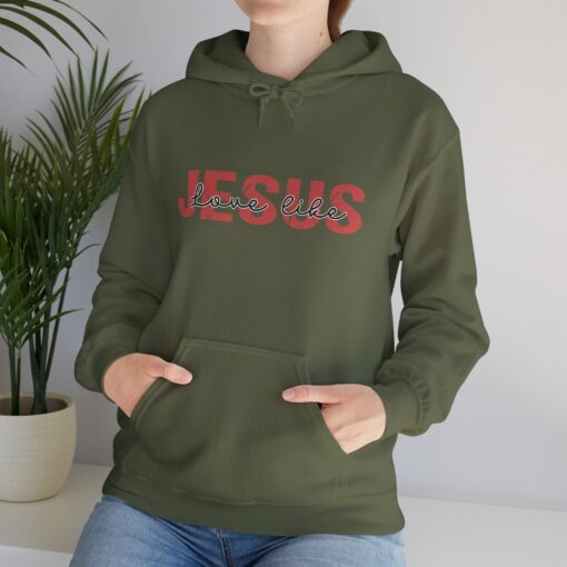 "Love Like Jesus" Unisex Heavy Blend™ Hooded Sweatshirt - Image 7