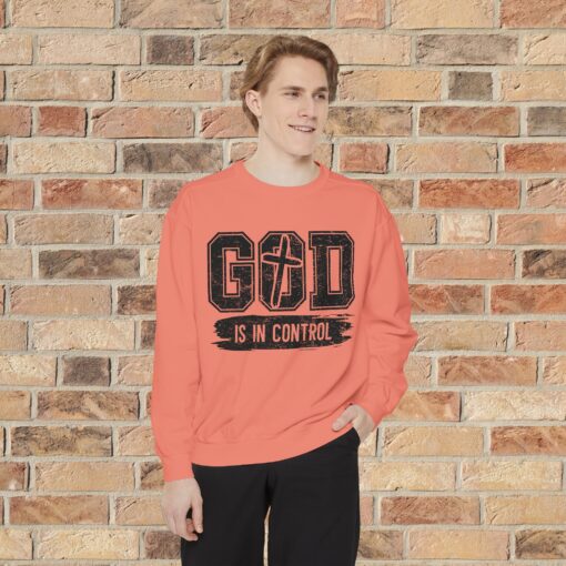Faithful Comfort Redefined: ‘God Is in Control’ Sweatshirt - Image 7