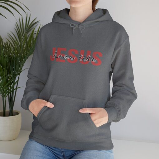 "Love Like Jesus" Unisex Heavy Blend™ Hooded Sweatshirt - Image 9