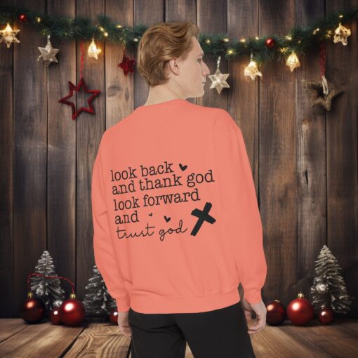 Trust God Forward: Inspirational Garment-Dyed Sweatshirt - Image 8