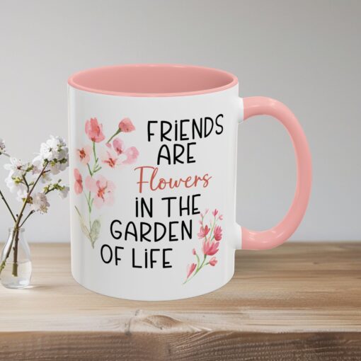 Garden of Life Friendship Mug - Stylish Ceramic Coffee and Tea Mug with Colorful Accents - 11oz and 15 oz Sizes - Image 10