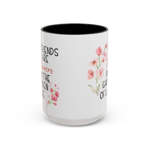 Garden of Life Friendship Mug - Stylish Ceramic Coffee and Tea Mug with Colorful Accents - 11oz and 15 oz Sizes - Image 13