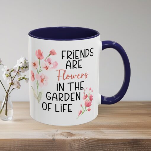 Garden of Life Friendship Mug - Stylish Ceramic Coffee and Tea Mug with Colorful Accents - 11oz and 15 oz Sizes - Image 6