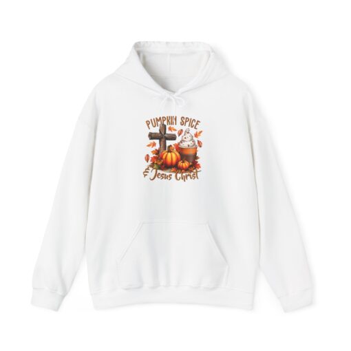Pumpkin Spice & Jesus Christ: The Perfect Fall Hoodie Inspirational Christian gifts, Christian fall accessories, PLR and Goods